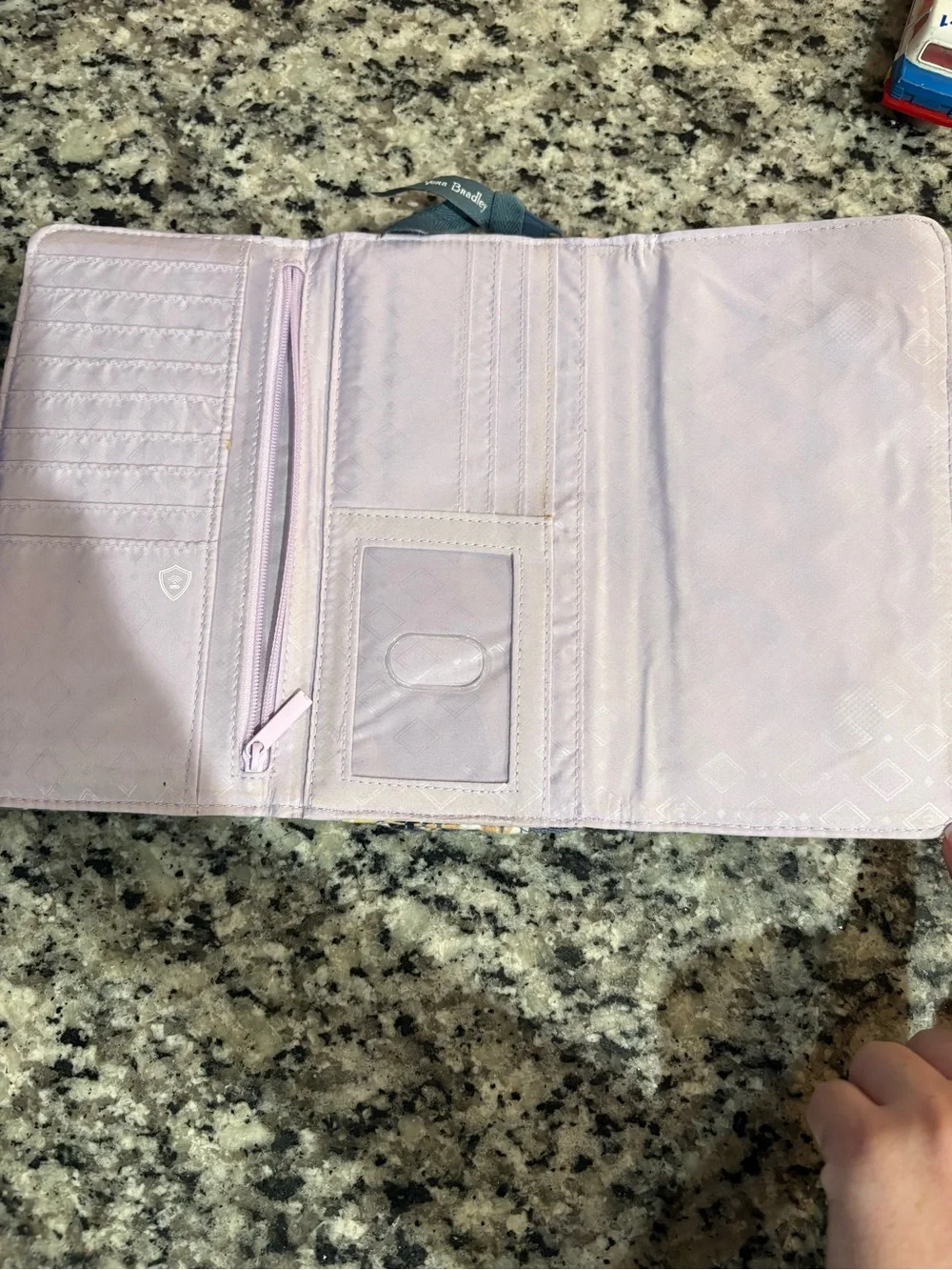 Vera Bradley Palm Floral Quilted Wallet